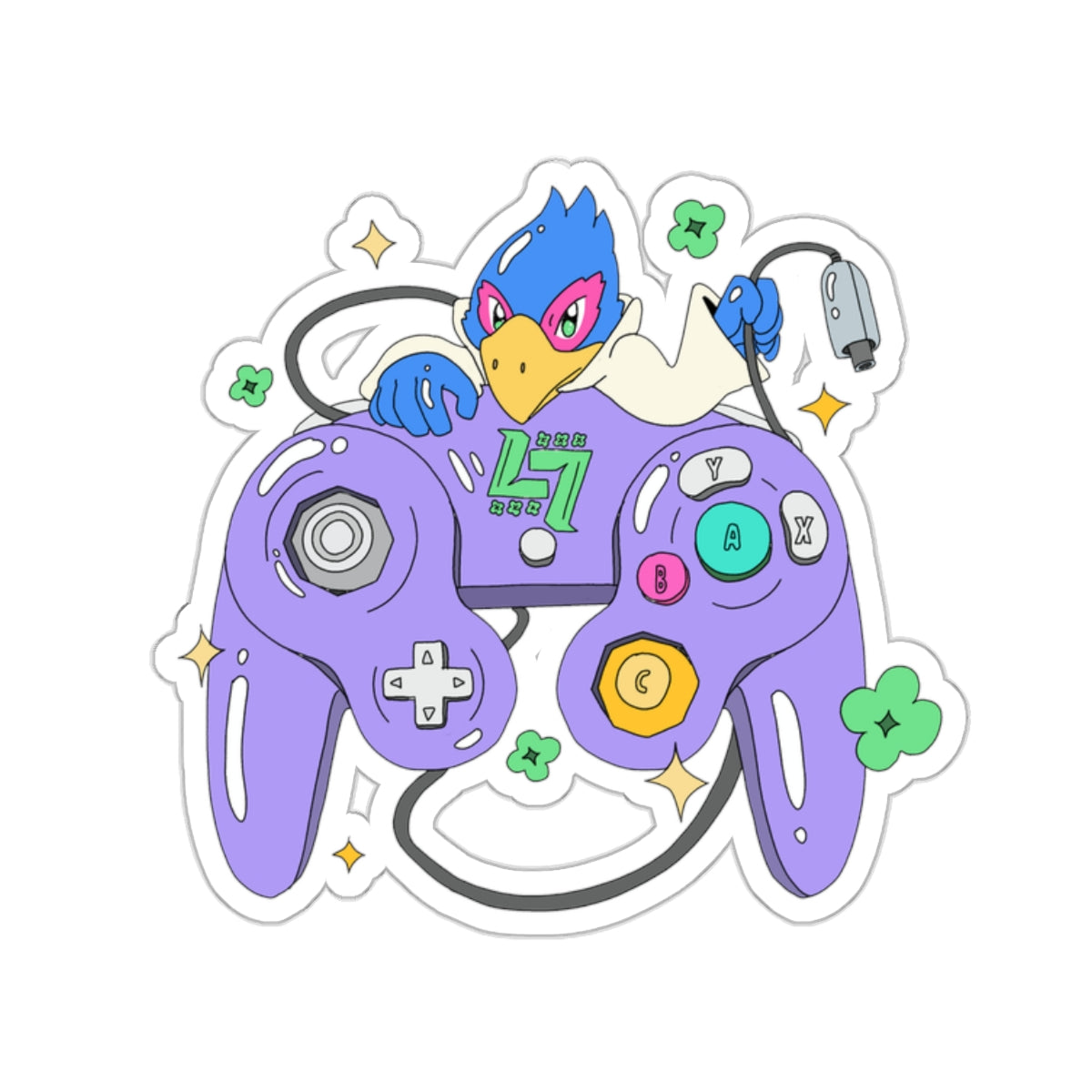 Purple Falco Sticker