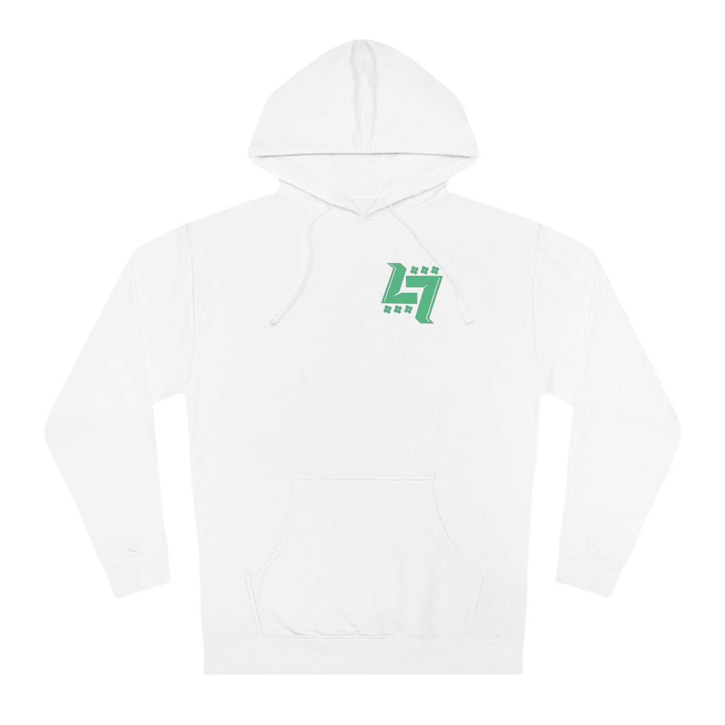 White Lucky 7s Logo Soft Hoodie