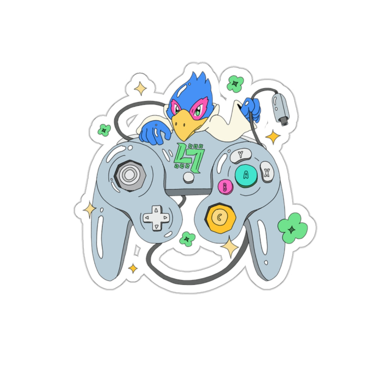 Gray Falco Sticker